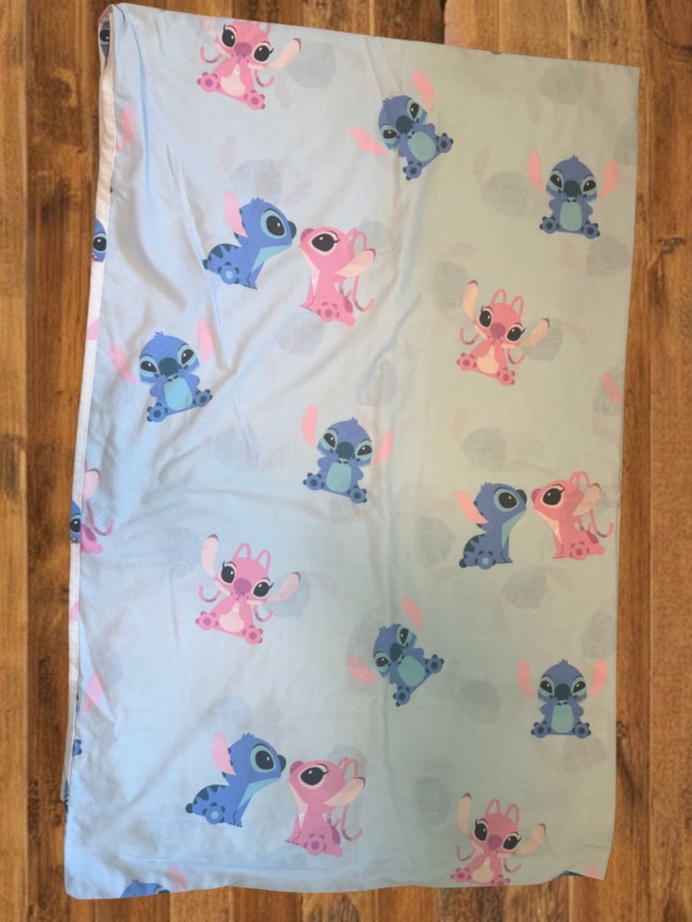 Disney Lilo & Stitch Angel Twin Duvet Cover Reversible Blue Pink Bedding